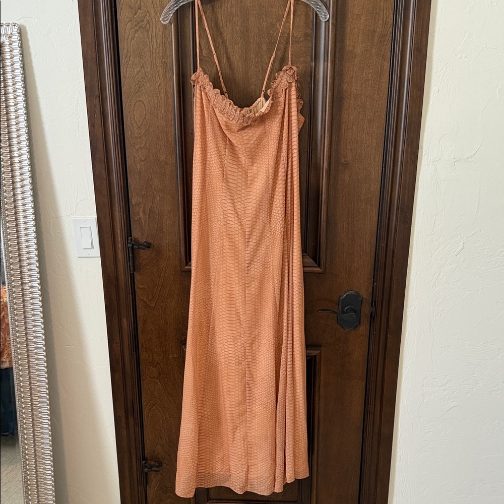 H&M Peach Maxi Dress